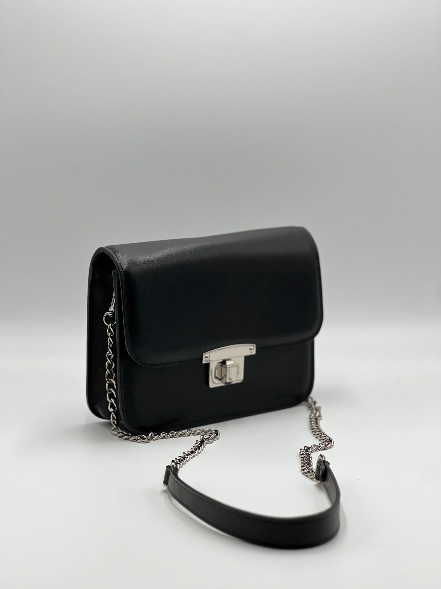 Postina Verticale in Vitello Nero Liscio