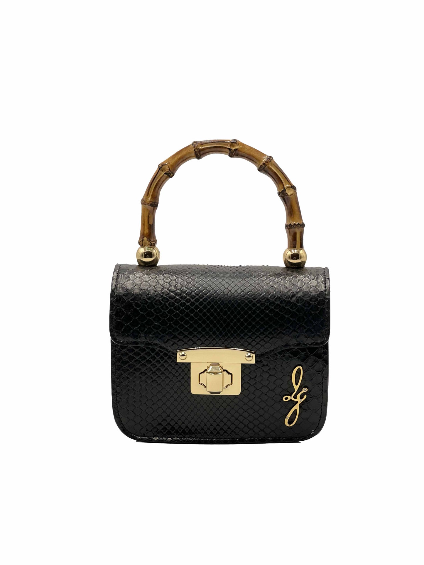 Bamboo in Black Matte Python Exclusive