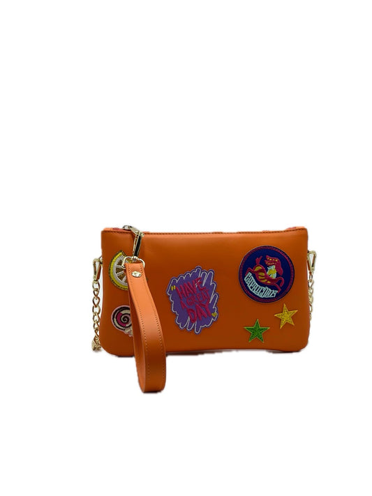 🧡 Pochette Pop Art – Arancio Vitaminico