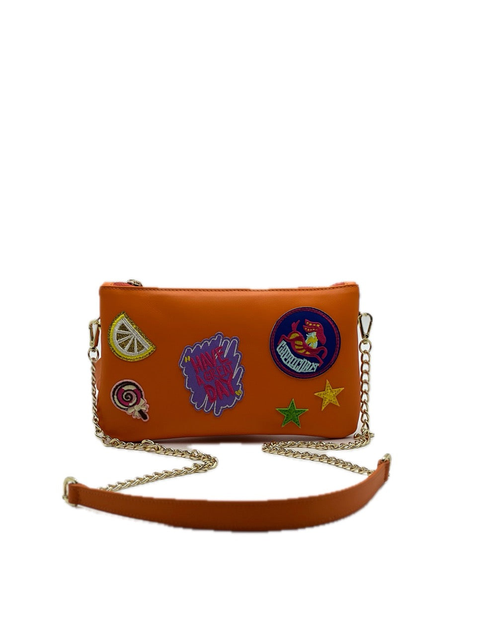 🧡 Pochette Pop Art – Arancio Vitaminico