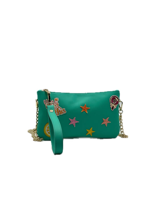 Pochette Pop Art – Turchese Brillante