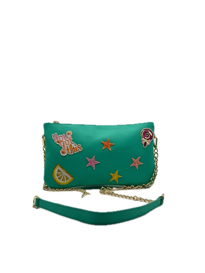 Pochette Pop Art – Turchese Brillante