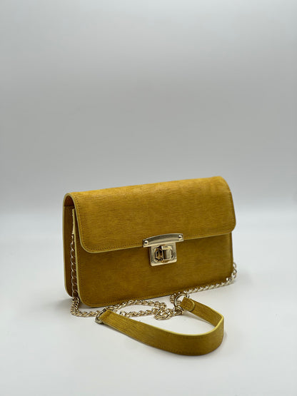 Postina Stella Vitello giallo graffiato