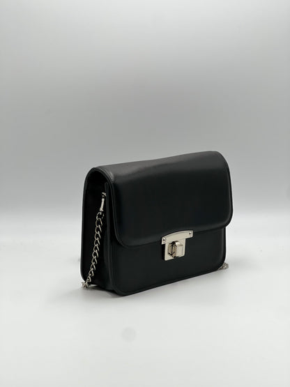 Postina Verticale in Vitello Nero Liscio