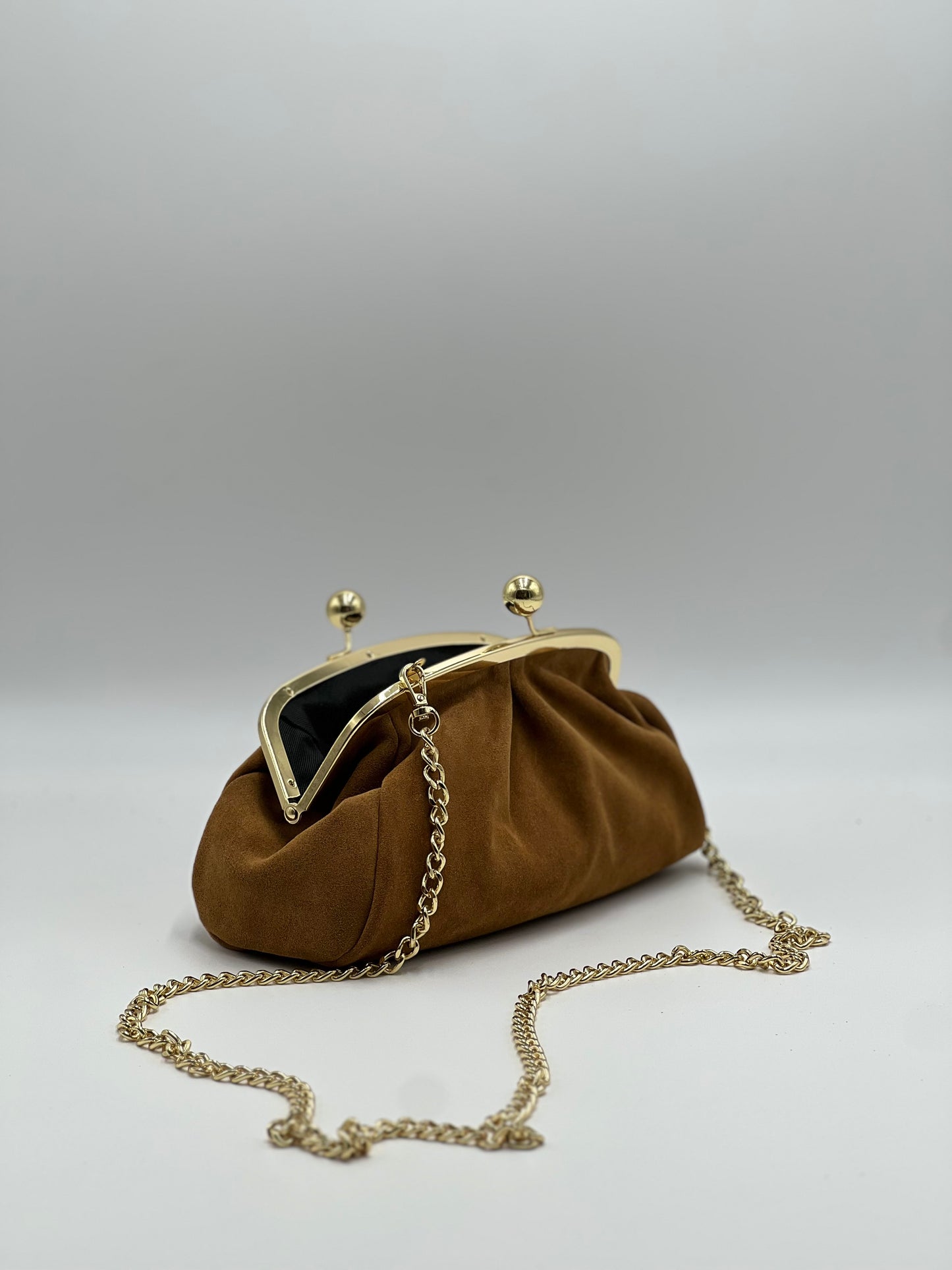 Clutch Vintage  Camoscio Cuoio