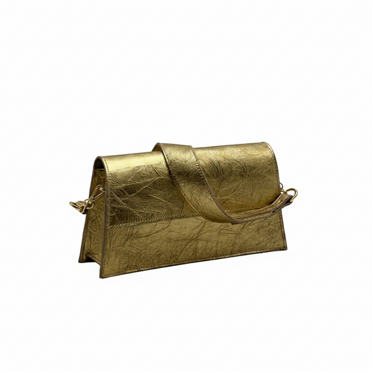 LUCY IN VITELLO LAMINATO ORO