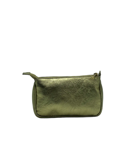 POCHETTE MARIA In Vitello Laminato Oro