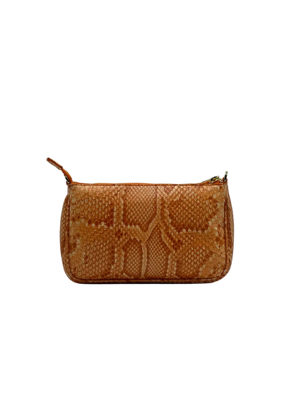 BAMBOO TOTEM IN BROWN HAMMERED CALFSKIN